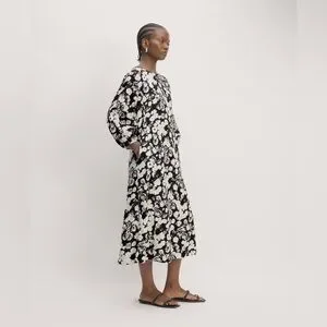 newbury linen dress A-line Linen Dress CHILOE in Natural Melange main image 0